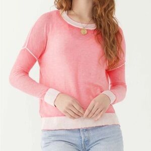 Mersea Women's‎ Saltwash Sweater Cashmere Bamboo Modal Blend Pink Size L